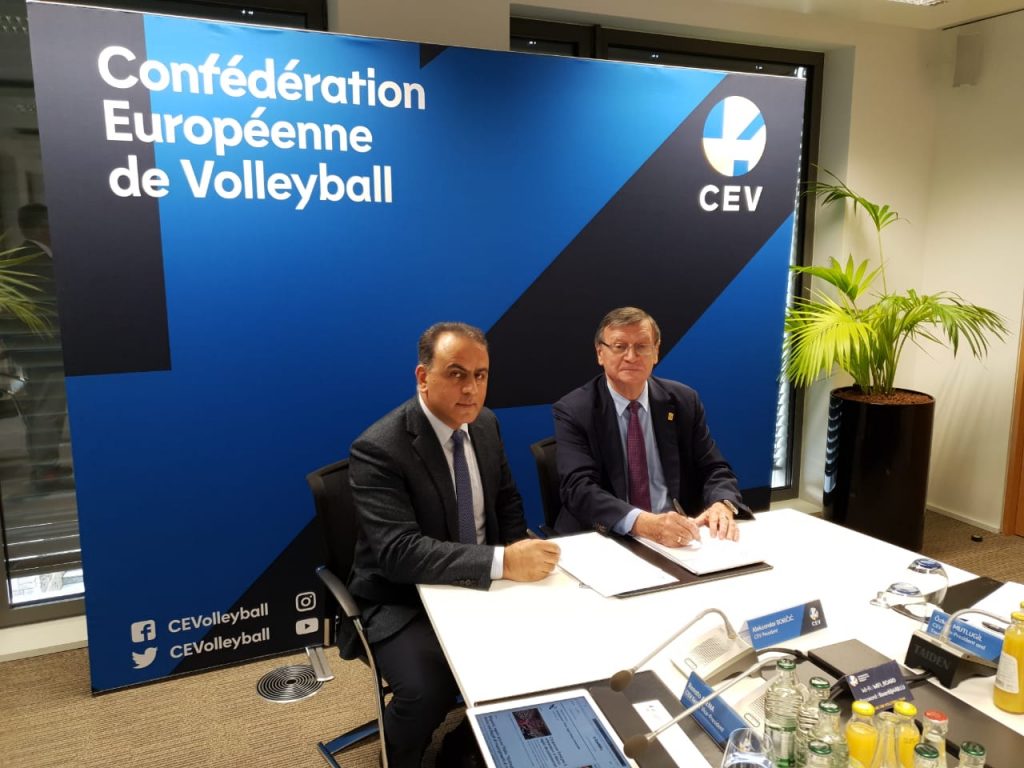 Voleybol federasiyası CEV-lə yeni müqavilə bağladı