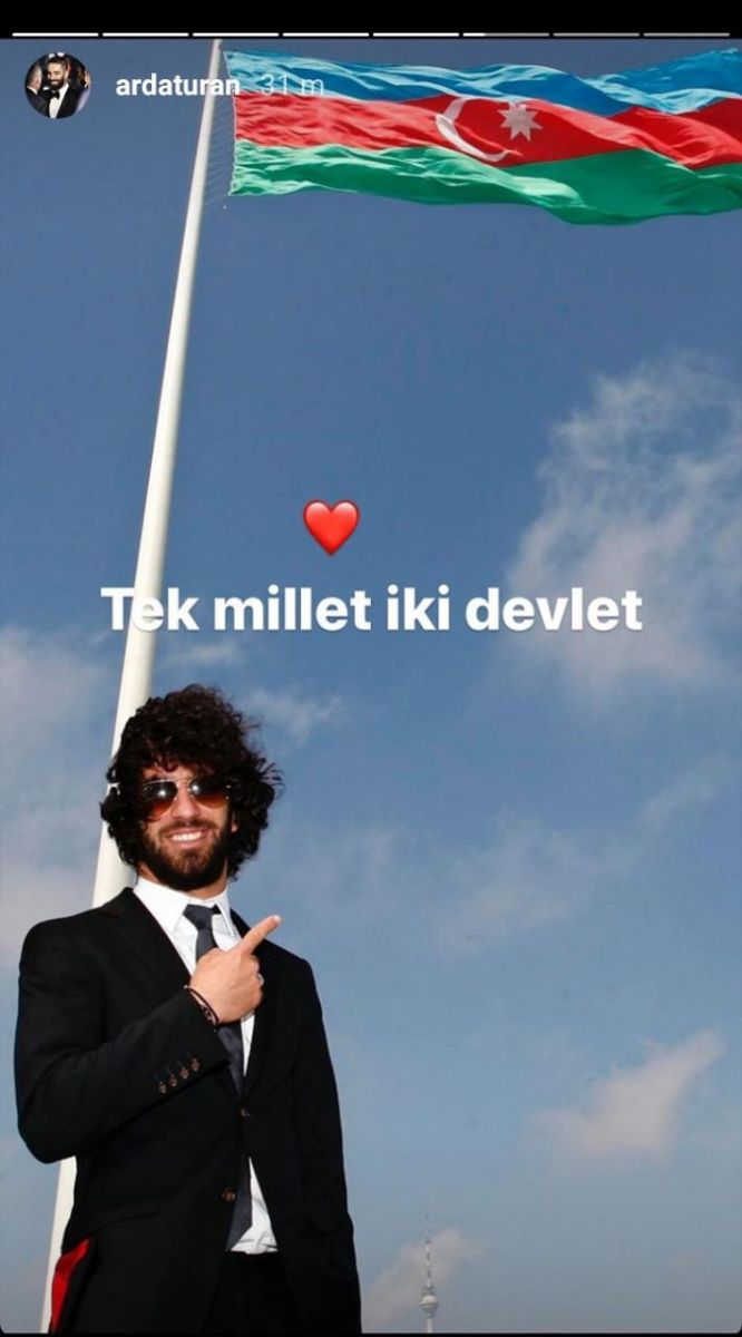Arda Turandan ölkəmizə dəstək