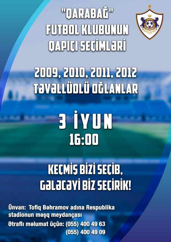 “Qarabağ” qapıçı axtarır
