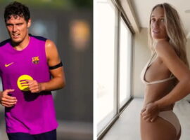 “Barselona” futbolçusunun bikini modeli olan sevgilisi – FOTO