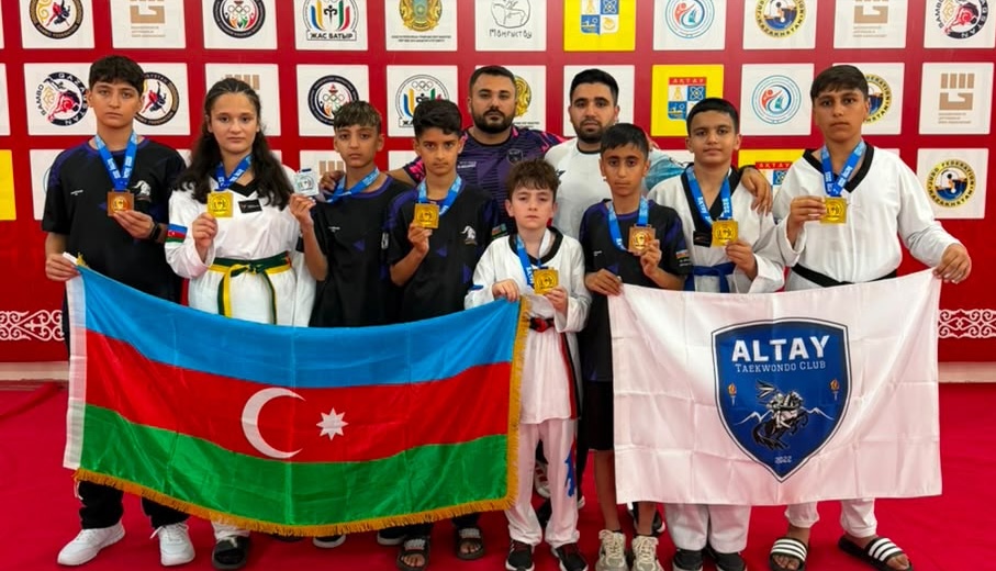 Taekvondoçularımızdan Qazaxıstanda 18 medal