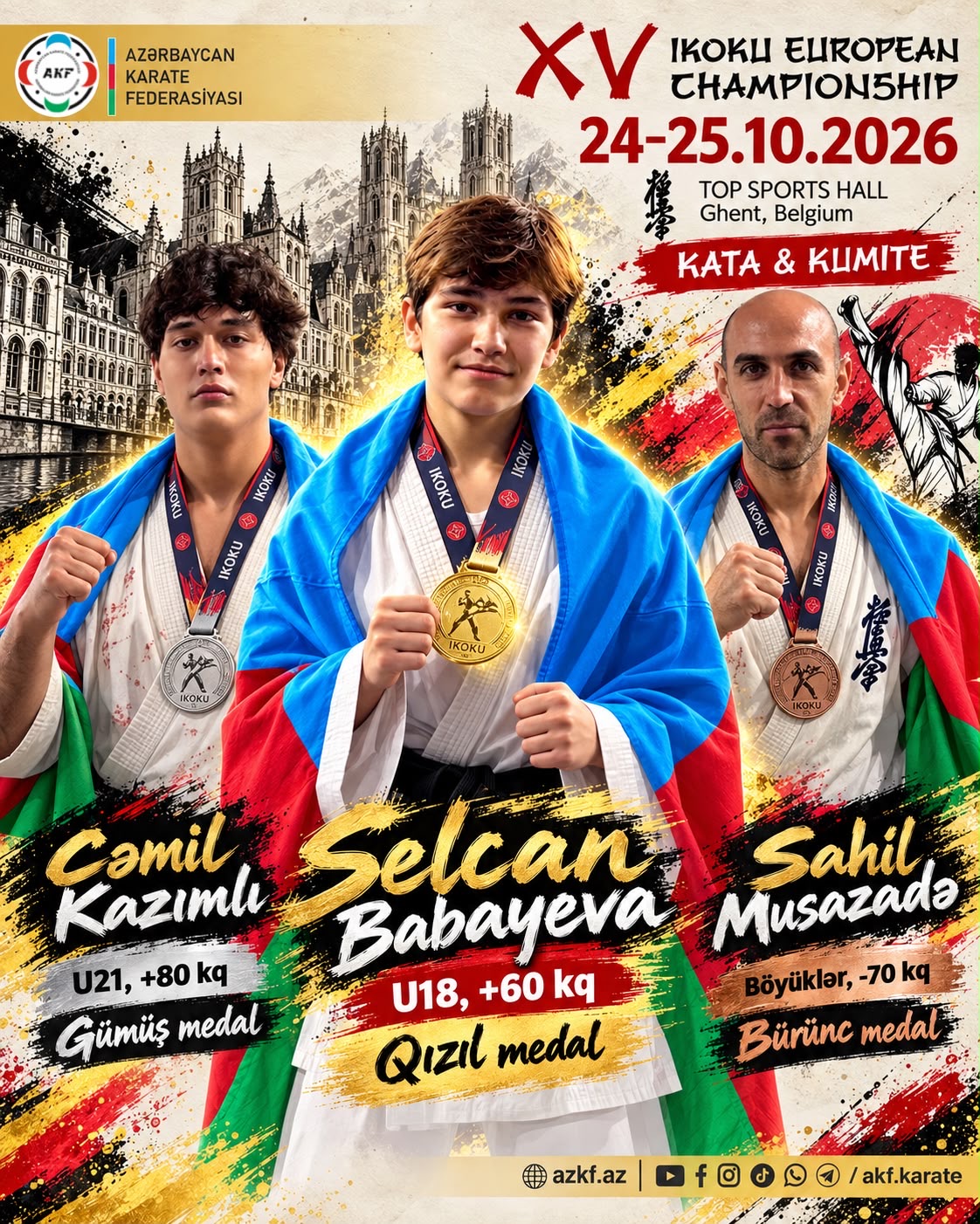 Avropa çempionatında 3 medal